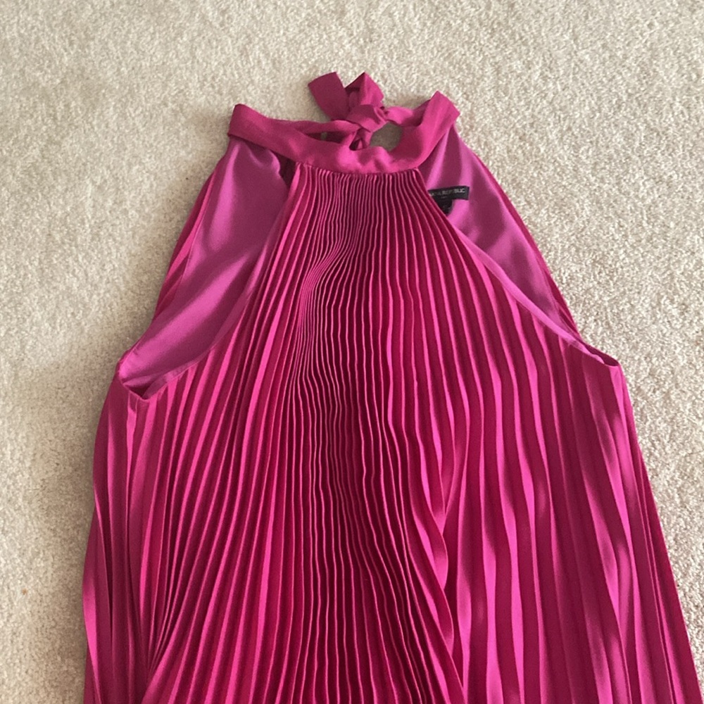 Banana Republic Pink Pleated Dress - Picture 9 of 10